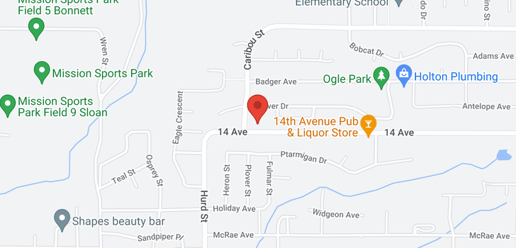 map of 32307 14TH AVENUE